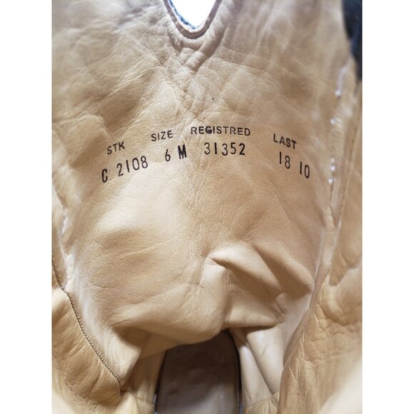 Corral Vintage C2108 Women’s Cowboy Boots 6M Black Lizard Distressed Western - Picture 8 of 10